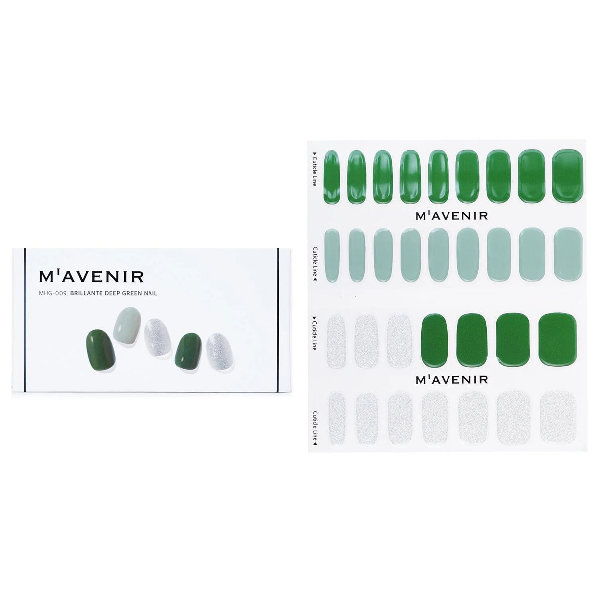 Green Nail Sticker 32pcs M88468