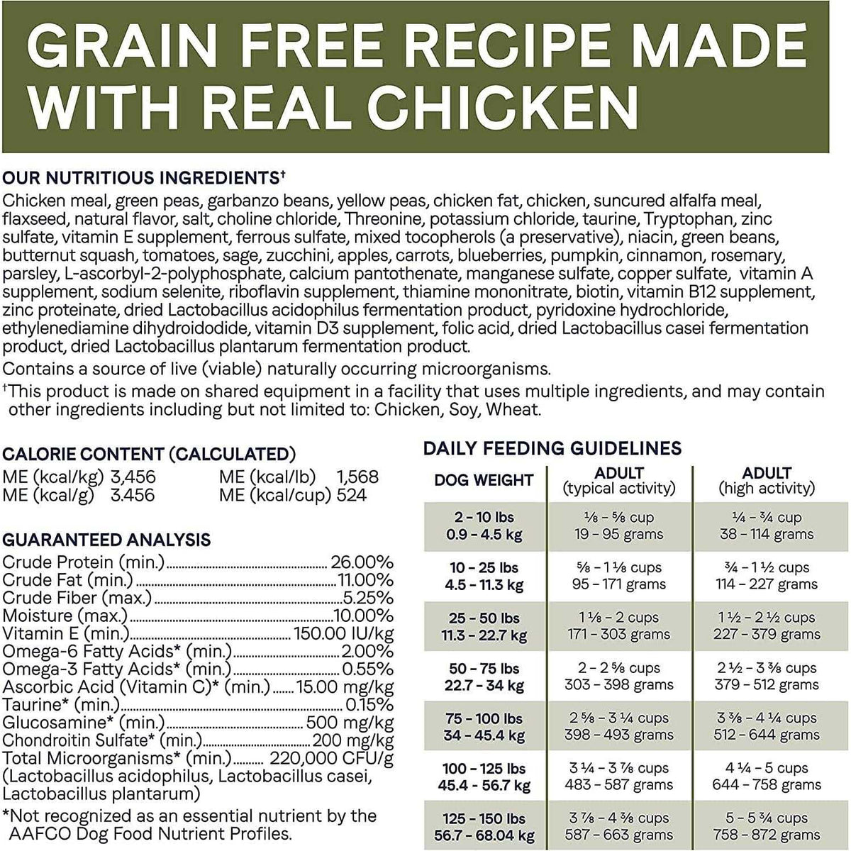 Grain-Free Dry Dog Food Chicken J487200