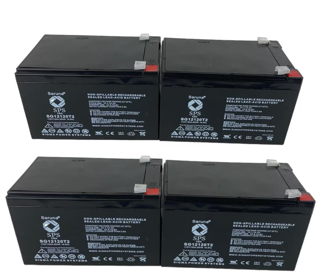 12V 12Ah Replacement Battery (4 Pack) E901
