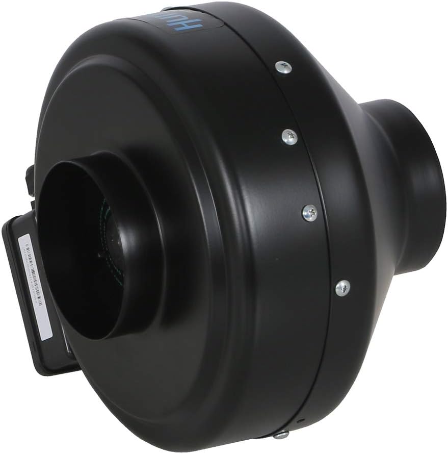 Black 4-Inch 171 CFM Inline Centrifugal Fan U737700
