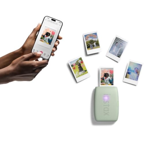 Sage Green Smartphone Printer with Instant Film N108203