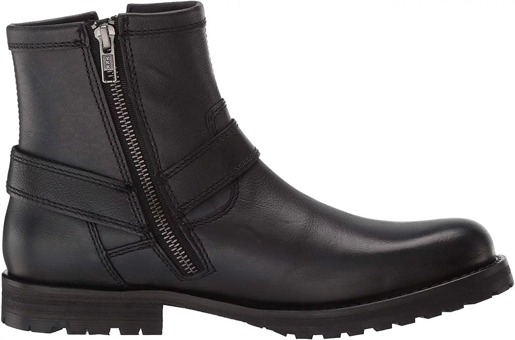 Black Harness Side Zipper Boots K567630