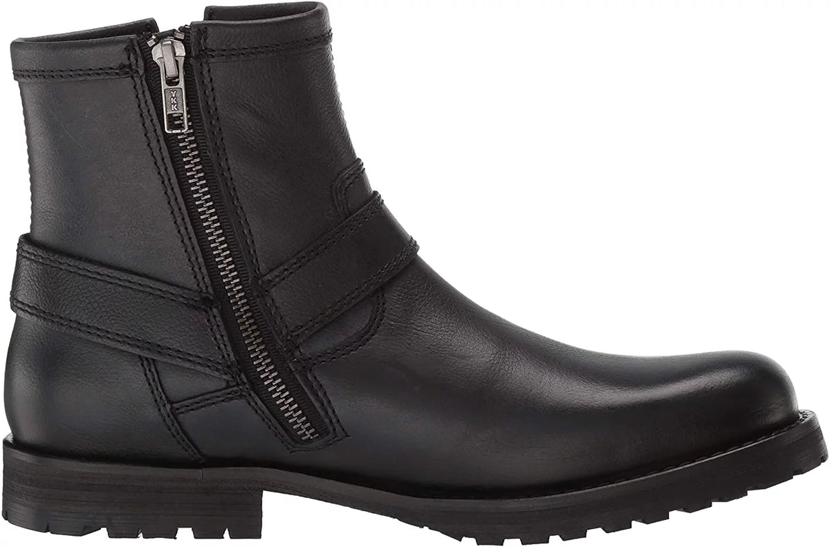 Black Harness Side Zipper Boots K567630