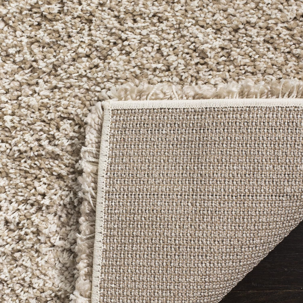 Beige Plush 2-inch Thick Runner S731