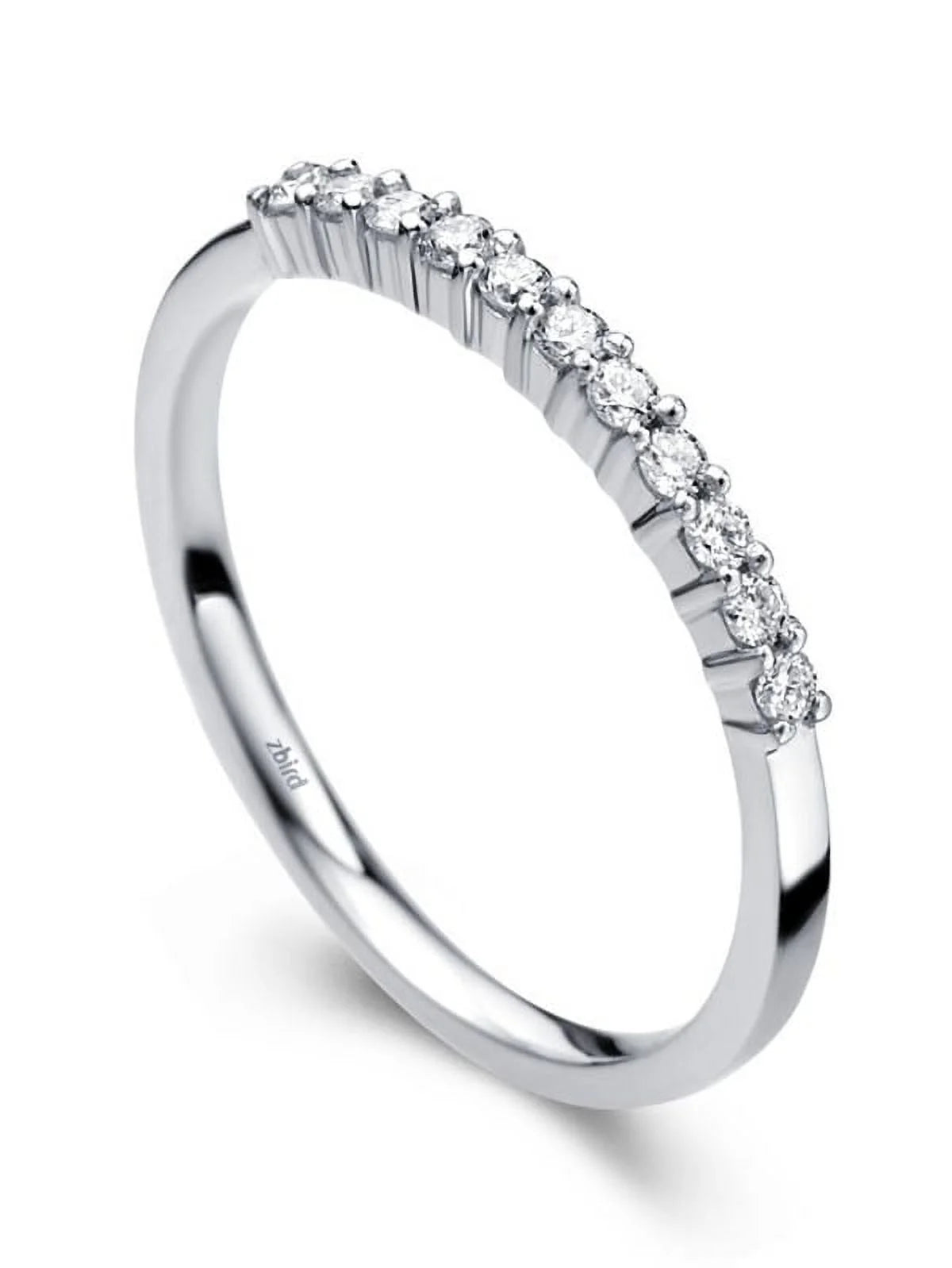1/4 Carat Diamond Wedding Ring Band on White Gold D201