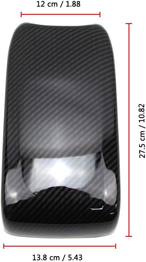 Carbon Fiber Style Armrest Box Cover Pack of 2 I51244