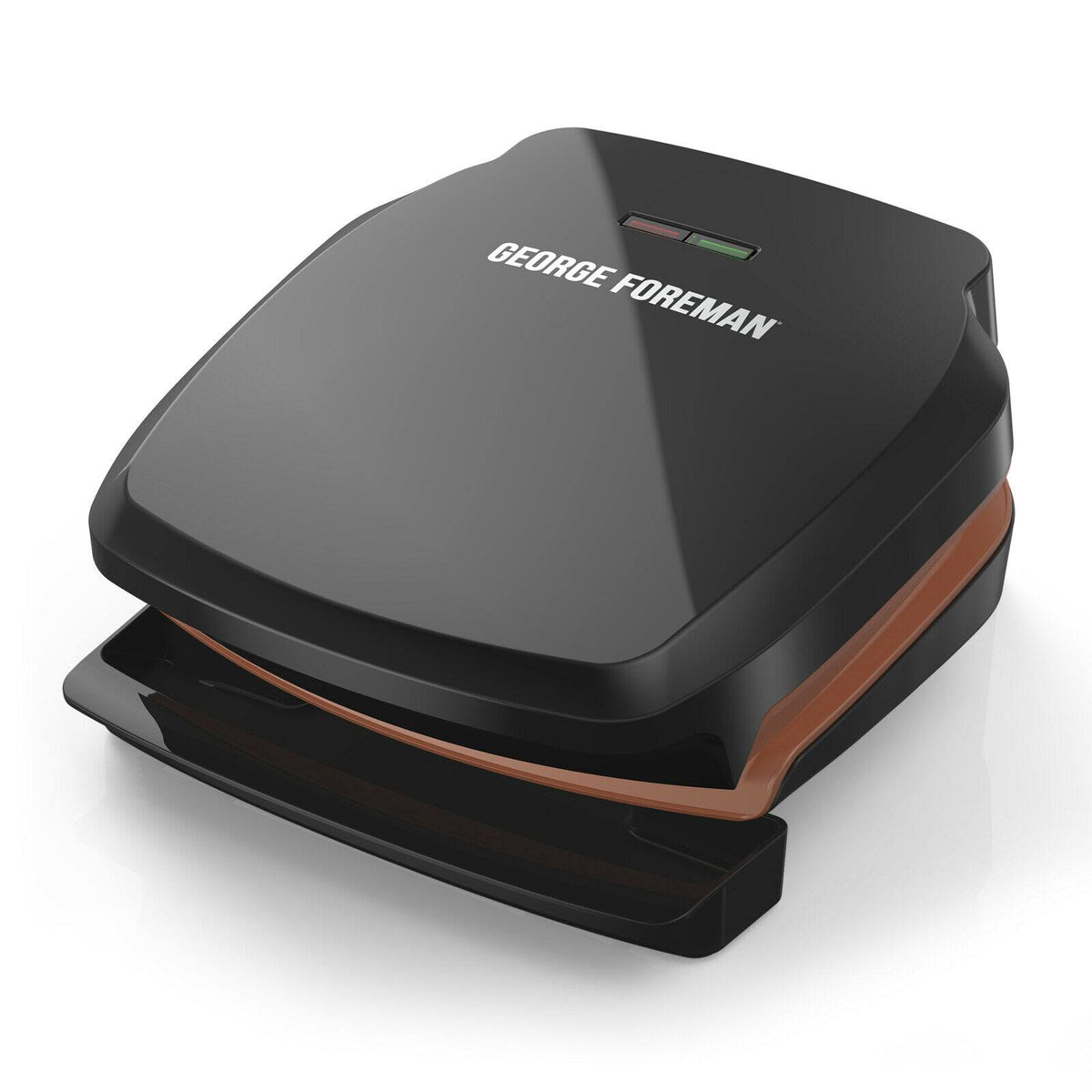 2-Serving Copper Color Electric Indoor Grill and Panini Press Black/Copper R113441