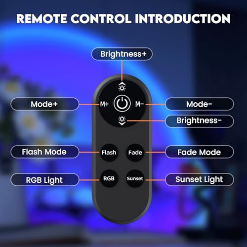 Multicolor Changing LED Projection Lamp 360 Degree Rotation U8050