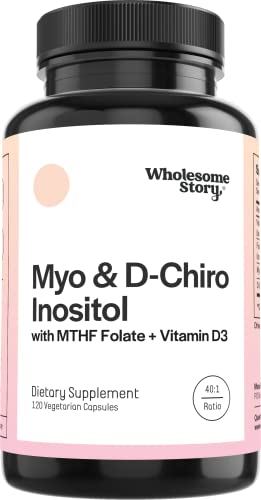 Myo-Inositol & D-Chiro Inositol Capsules with MTHF, Folate, Vitamin D A76893