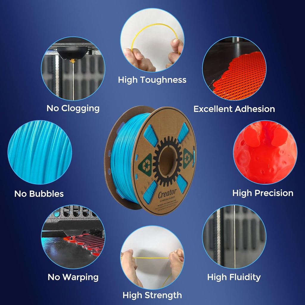 3D Printer with Extra 1KG HS PLA Cyan Filament K902