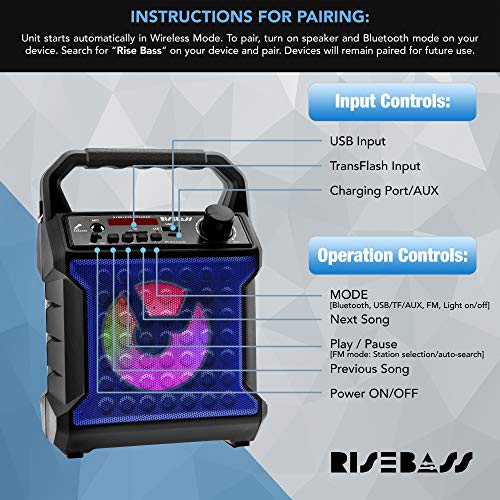 Portable Bluetooth Speaker with Microphone T870