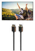85 Inch QLED 4K Smart TV with 2.5m Premium Braided 8K HDMI Cable G734
