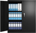 42” Steel Storage Cabinet with 2 Adjustable Shelves and 2 Doors V736646