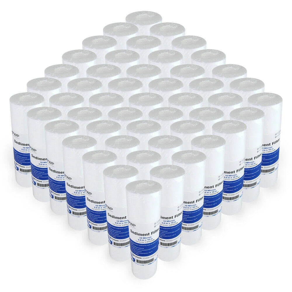 50 Pack 10 Micron Sediment Water Filter Cartridges O51271