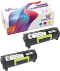 Compatible High Yield Black Toner Cartridge 2 Pack E5398
