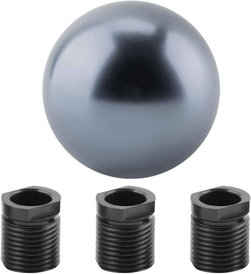 Universal Manual Gear Shift Knob Round Ball Shape Pack of 2 W201498