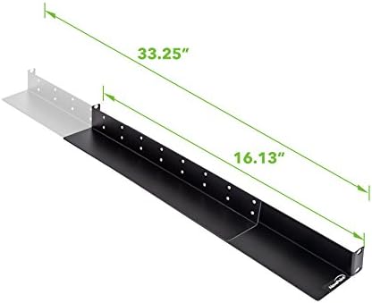 1U Rack Mount 4-Post Shelf Rail Full Depth 33.5 Inches Pack of 2 T275