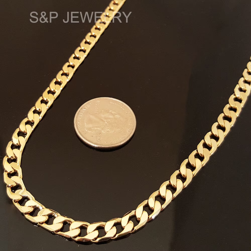 8mm 24" Miami Cuban Chain Necklace E53960