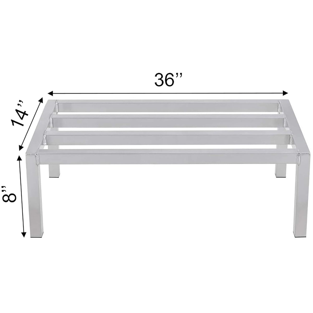 Aluminum Dunnage Rack (36" Long x 14" Wide x 8" High) Y181532