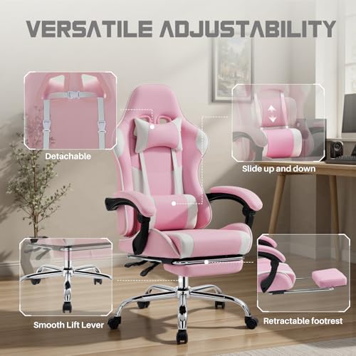 Ergonomic Height Adjustable Swivel Office Chair with Footrest R893