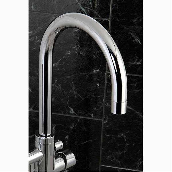 Polished Chrome Floor Mount Tub Filler with Hand Shower Q274372
