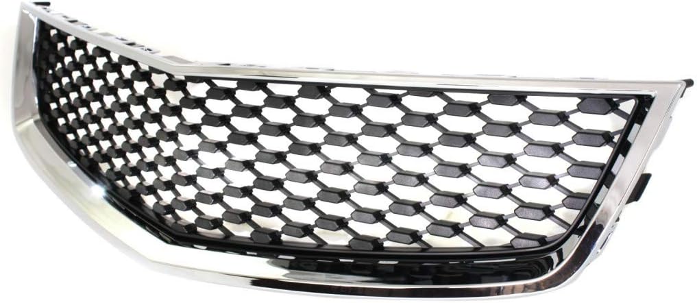 Chrome Shell Painted Black Insert Front Bumper Grille F799730