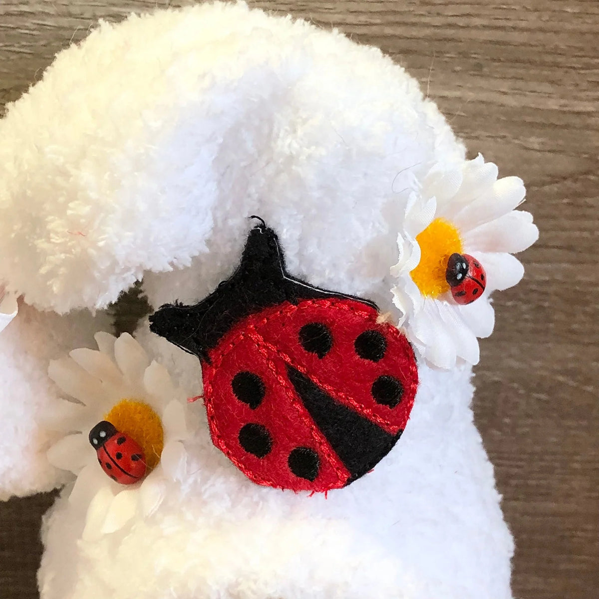 Ladybugs Daisy Holiday Ornament Doll Polyester One Size V1199