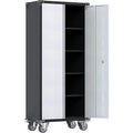 Metal Rolling Tool Storage Cabinet in Black and Grey B34626