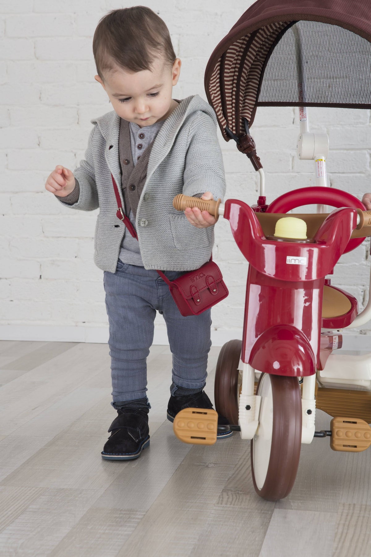 3-in-1 Folding Tricycle with Canopy White F46731