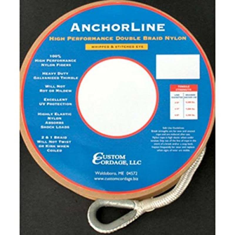 Double Braid Anchor Line 5/8x22x250 White 275 N466733
