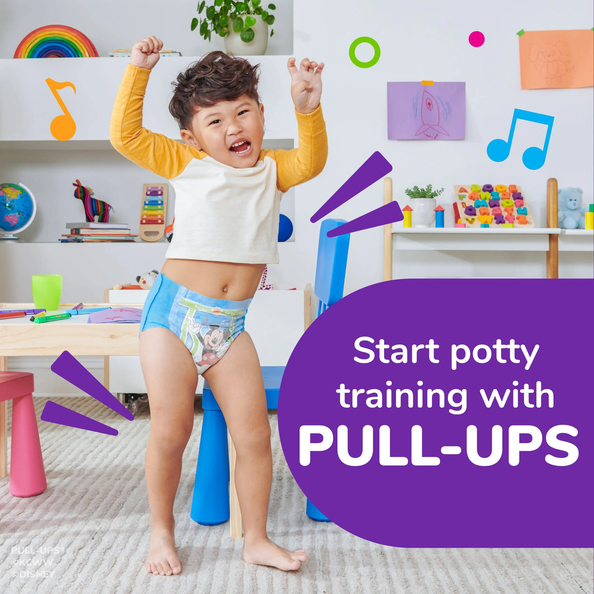 Boys' Potty Training Pants, 4T-5T (38-50 lbs), 60 Count B942605