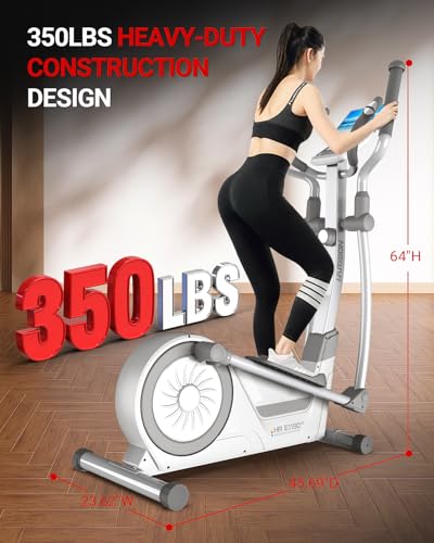Magnetic Elliptical Exercise Machine with 16-Level Resistance Control Q156