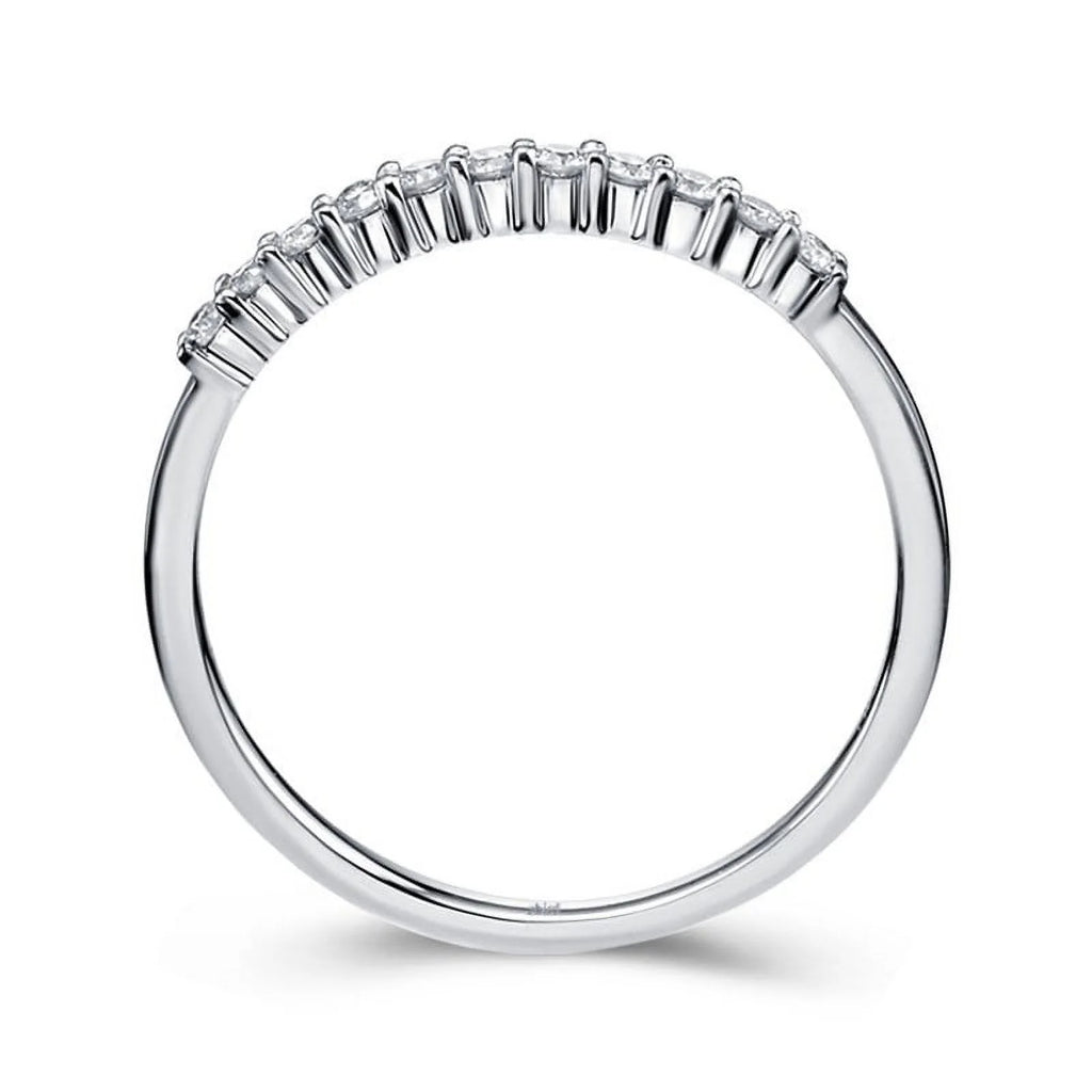 1/4 Carat Diamond Wedding Ring Band on White Gold D201