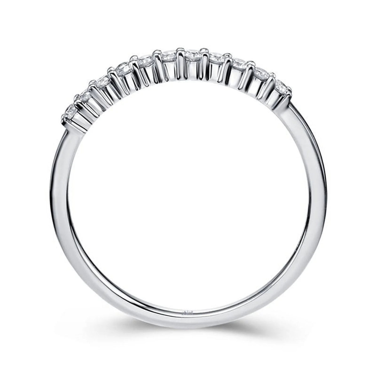 1/4 Carat Diamond Wedding Ring Band on White Gold D201