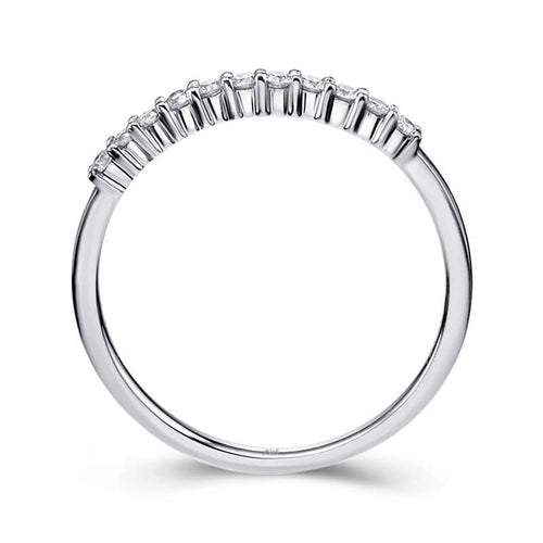 1/4 Carat Diamond Wedding Ring Band on White Gold D201