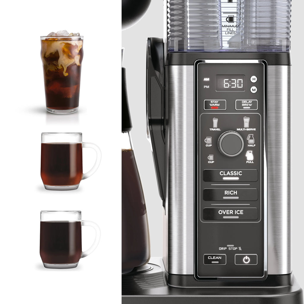 Single Serve Coffee Maker with Glass Carafe B344