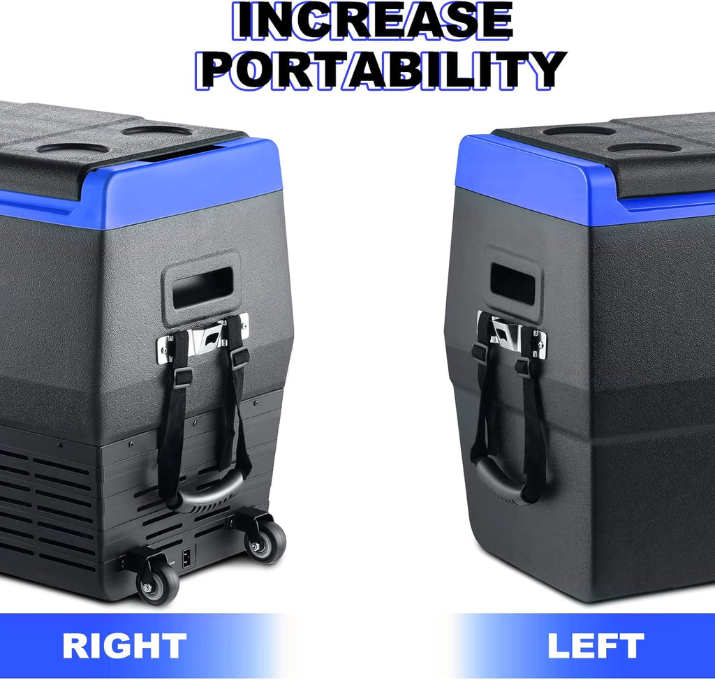 12 Volt Portable Car Refrigerator Freezer with Wheels K86157