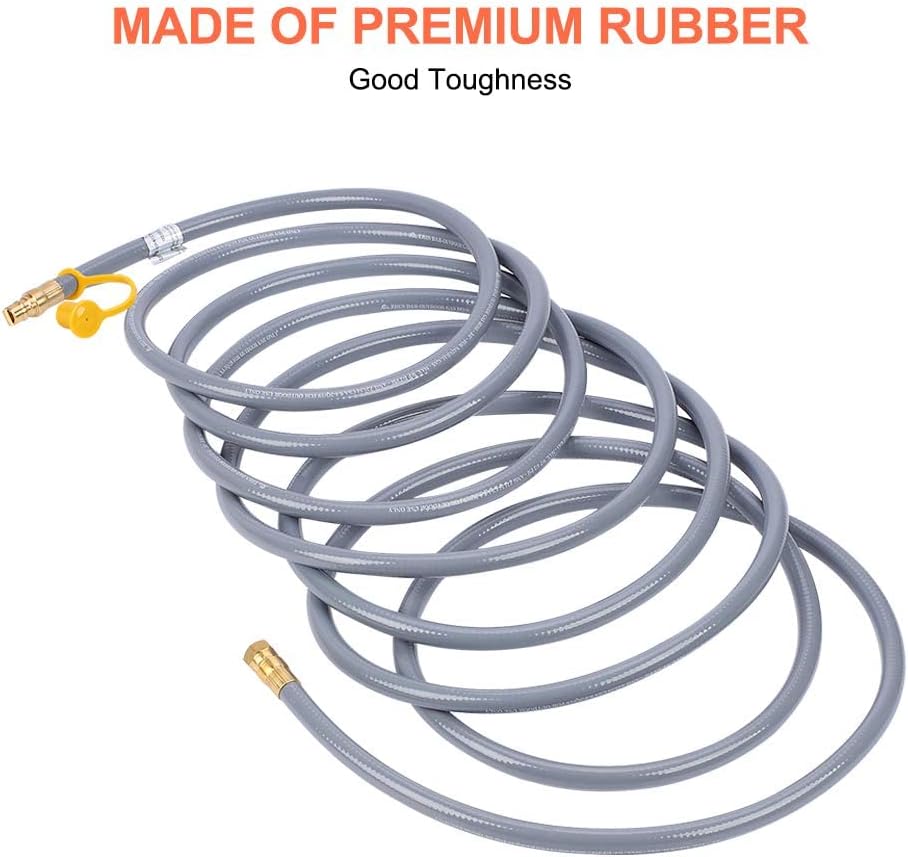 24 Feet 3/8 Inch Natural Gas Grill Hose with Quick Connect U82596
