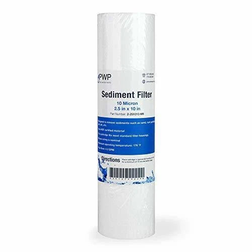 50 Pack 10 Micron Sediment Water Filter Cartridges O51271