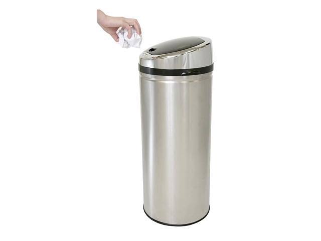 8 Gal Touchless Stainless Steel Trash Can Z73460