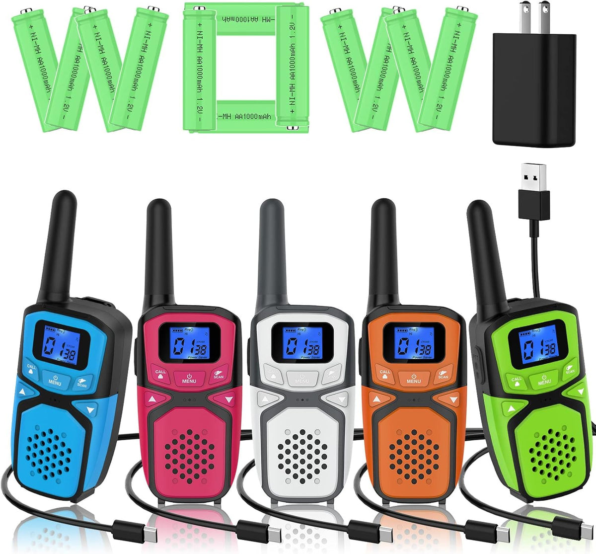 Walkie Talkie for Kids with Batteries and Charger T5211