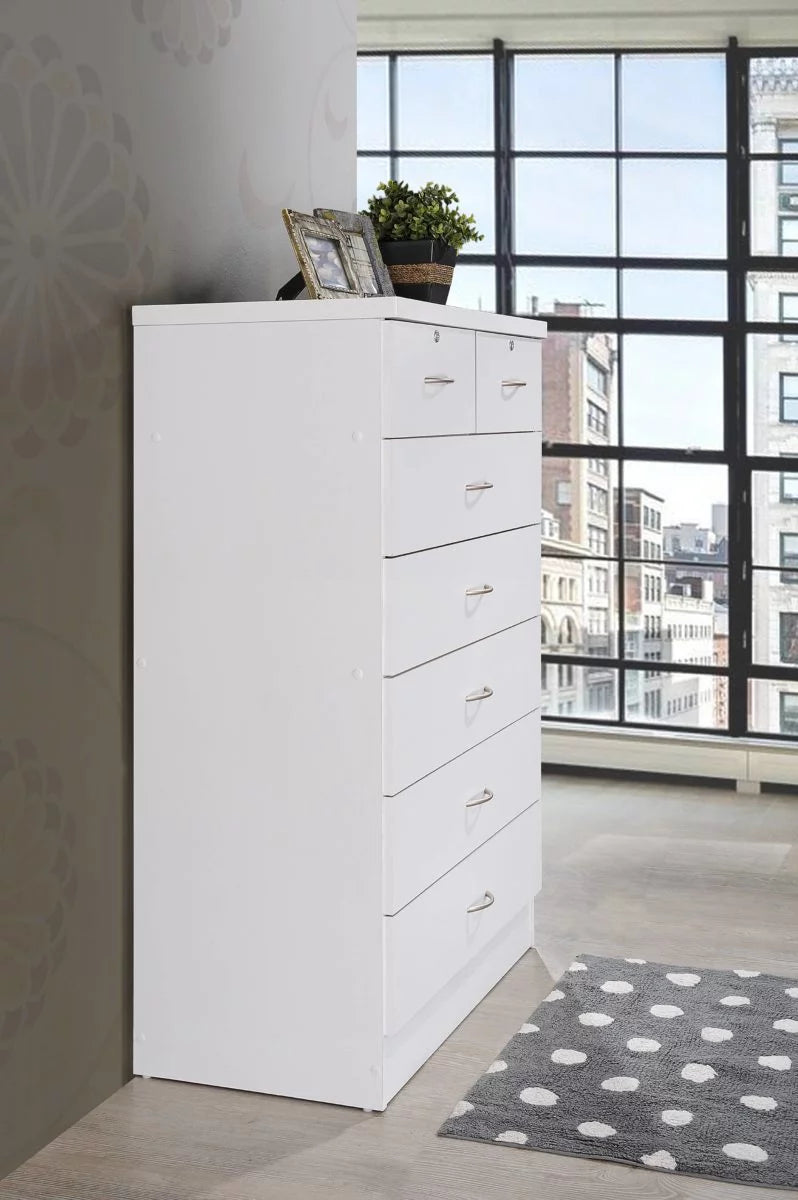 7 Drawer Mahogany Dresser with Two Locks A56423