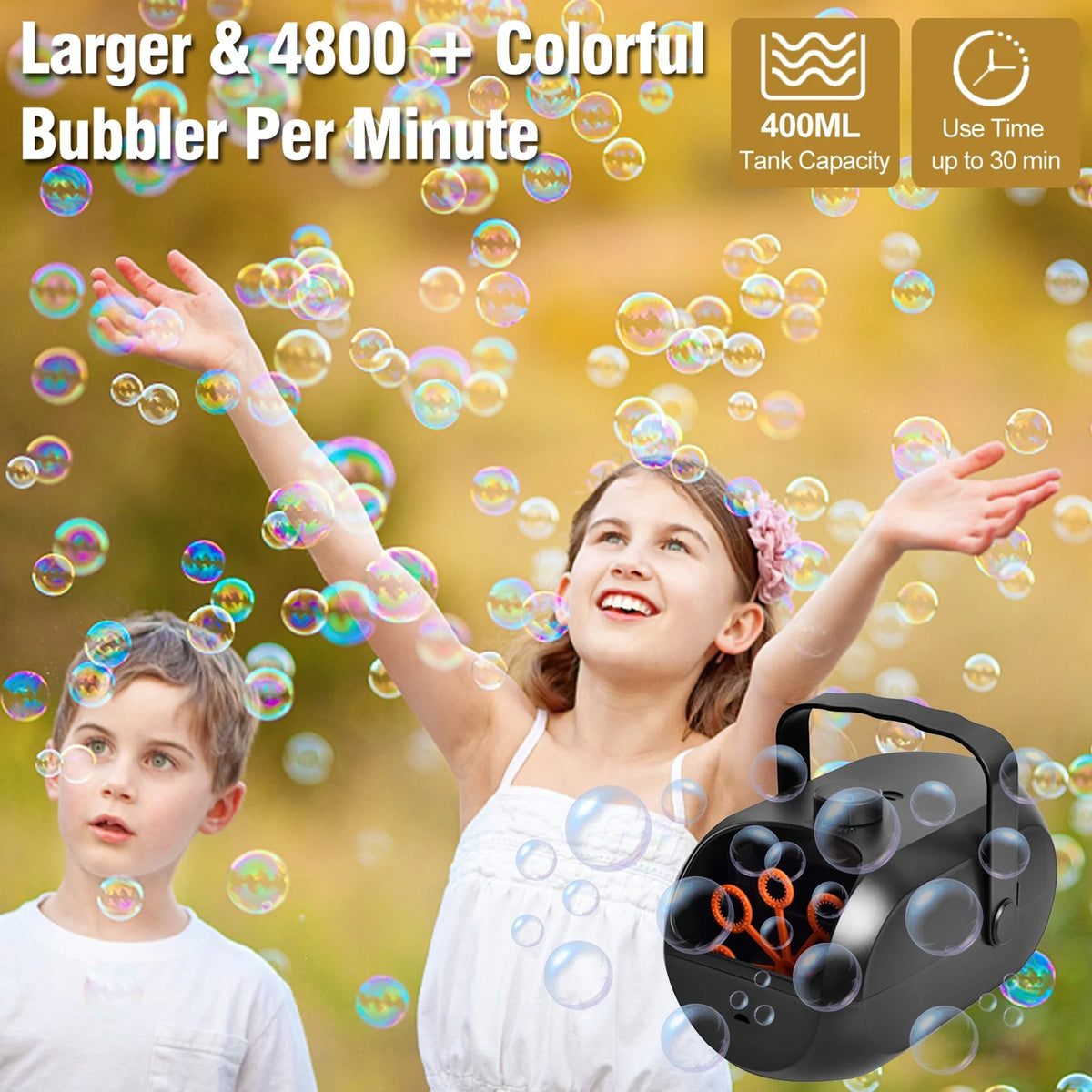 Portable Rechargeable Bubble Machine Q709356