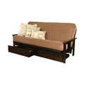 Black Finish Sofa with Storage and Removable Mattress Cover S124953