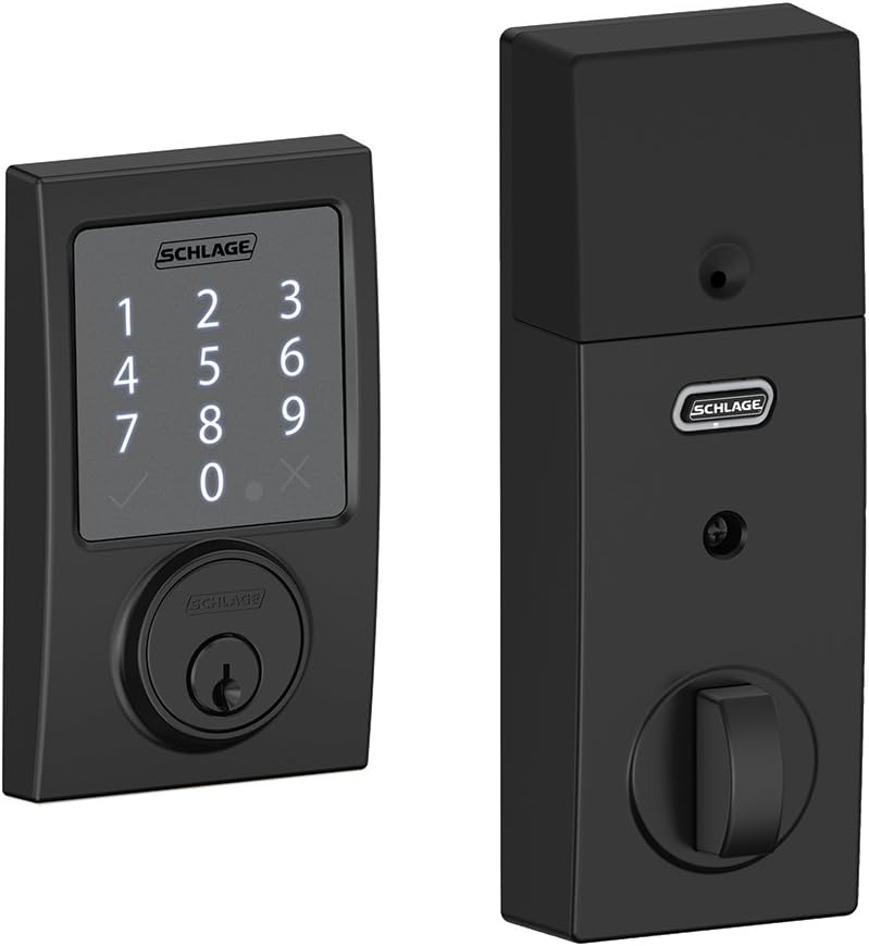 Matte Black Smart Deadbolt L241