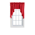 Red Solid Color Window Swag Set 126"x36" P6042