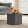 11.8" Dark Gray Storage Ottoman H3596