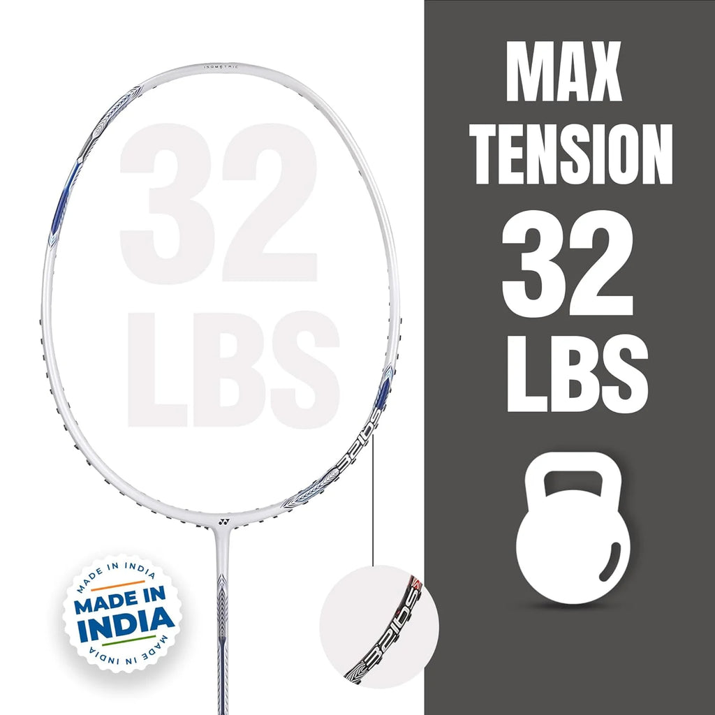 Pearl White Badminton Racquet K5840
