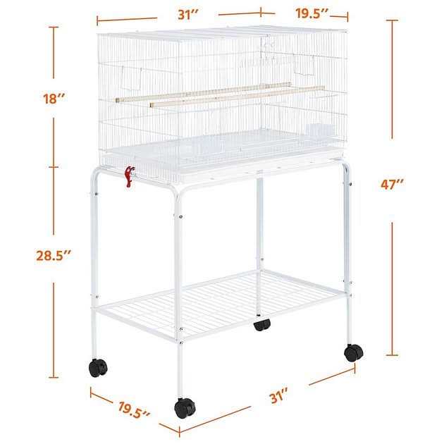 Rolling Wood Bird Cage N67374
