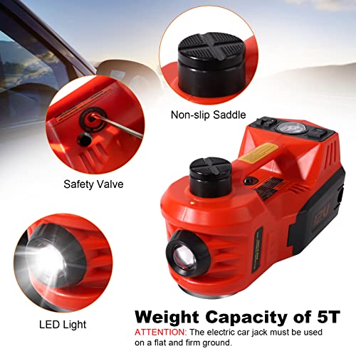 5 Ton Electric Hydraulic Car Jack Kit with LED Light Y296150